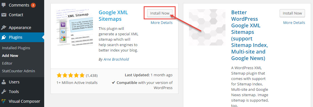 google xml sitemaps install Now