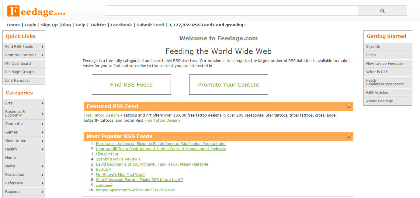 one way backlink - submit rss feed