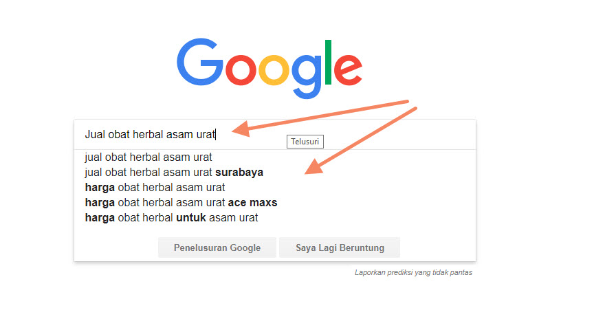 Mencari Kata Kunci di Google Search