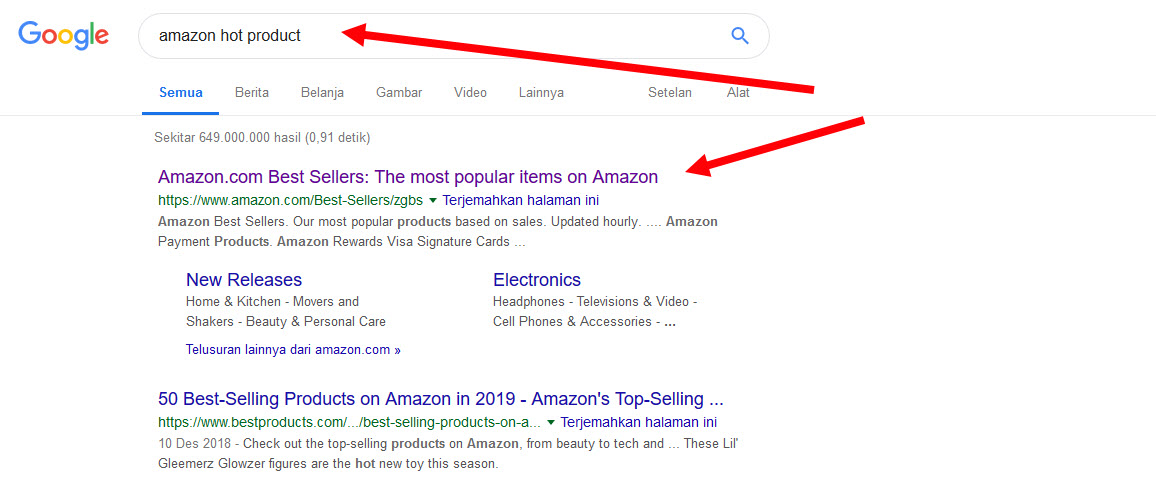 amazon hot products google