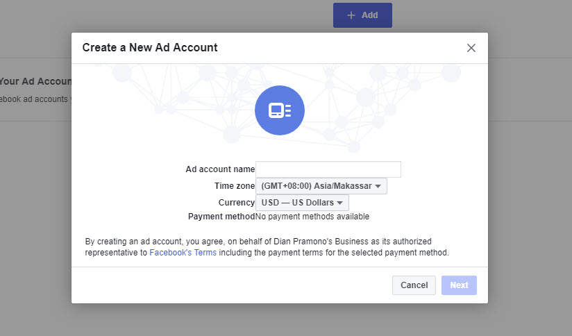 Create a New Ad Account FB Ads 14