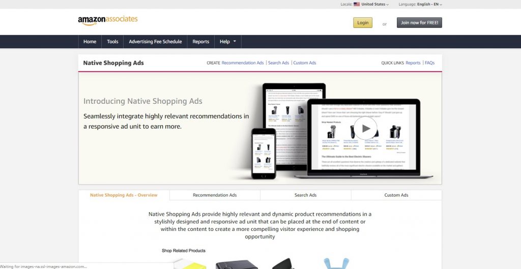 Amazon Native Shopping Ads