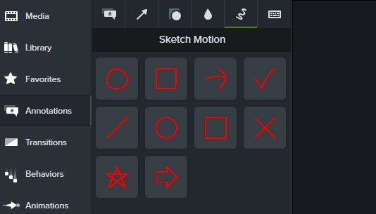 Sketch motion Camtasia 2020