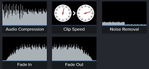 audio effects Camtasia 2020