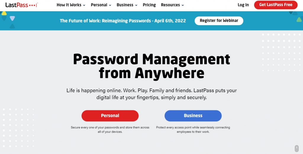 Password manager LastPass