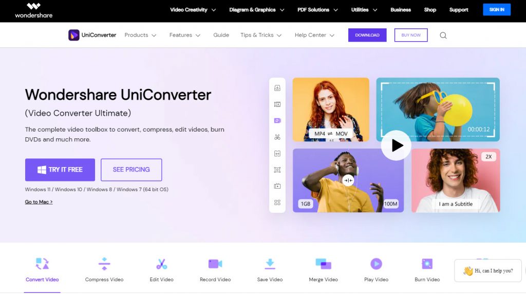 download Wondershare UniConverter secara gratis