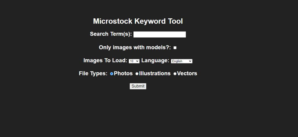 MicrostockGroup keywoord tool terbaik untuk microstocker